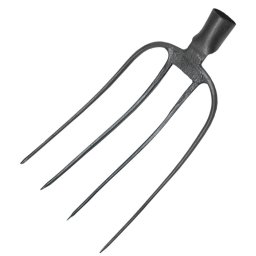 Furca Forjata Gri Carbon 8 inch, 4 dinti, Evotools 634190
