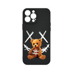 Husa BestCase® Premium Silicon, Compatibila Cu Apple iPhone 13 Pro Max, 1.2MM Slim, Teddy Bear Smile, PB 982