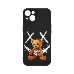 Husa BestCase® Premium Silicon, Compatibila Cu Apple iPhone 13 Mini, 1.2MM Slim, Teddy Bear Smile, PB 982