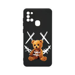 Husa BestCase® Premium Silicon, Compatibila Cu Samsung Galaxy A21s, 1.2MM Slim, Teddy Bear Smile, PB 982