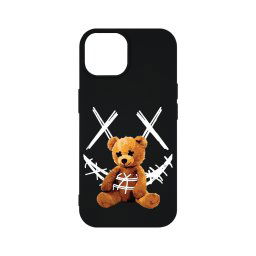 Husa BestCase® Premium Silicon, Compatibila Cu Apple iPhone 15, 1.2MM Slim, Teddy Bear Smile, PB 982