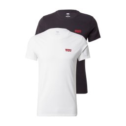 LEVI'S ® Tricou 'Graphic Crewneck T-Shirt - 2 Pack' roșu / negru / alb