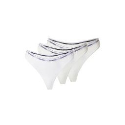 Calvin Klein Underwear Tanga negru / alb / alb natural