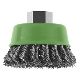 Perie din oțel inoxidabil, 75 x 0.5 mm, M14
