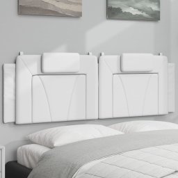 Perna pentru tablie pat, alb, 160 cm, piele artificiala GartenMobel Dekor