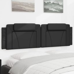Perna pentru tablie pat, negru, 180 cm, piele artificiala GartenMobel Dekor