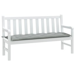 Perna banca de gradina, melanj gri deschis, 150x50x7 cm, textil GartenMobel Dekor