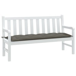 Perna banca de gradina, melanj gri închis, 150x50x7 cm, textil GartenMobel Dekor