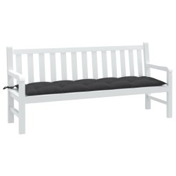 Perna banca de gradina, melanj antracit, 180x50x7 cm, textil GartenMobel Dekor