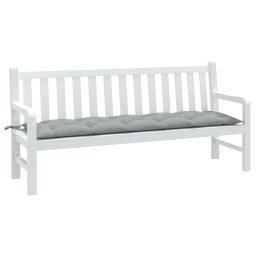 Perna banca de gradina, melanj gri deschis, 180x50x7 cm, textil GartenMobel Dekor