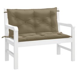 Perna banca de gradina 2buc melanj gri taupe 100x50x7 cm textil GartenMobel Dekor