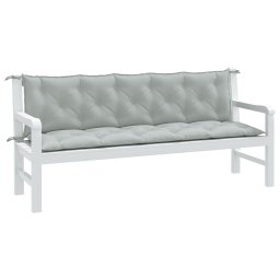 Perna banca de gradina 2db melanj gri deschis 180x50x7cm textil GartenMobel Dekor