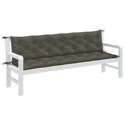 Perna banca de gradina 2buc melanj gri închis 200x50x7cm textil GartenMobel Dekor
