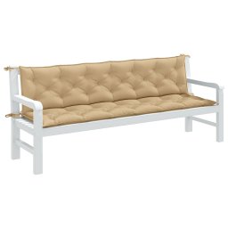 Perna banca de gradina, 2 buc., melanj bej, 200x50x7 cm, textil GartenMobel Dekor