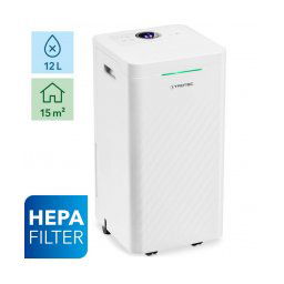 Resigilat - Dezumidificator si Purificator de aer TROTEC TTK27 HEPA, 12 l/zi, 90 m3/h, Senzor umiditate , Filtru HEPA, Higrostat
