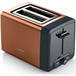 Prajitor de paine DesignLine TAT4P429, 970W, 2 felii de paine, Cupru