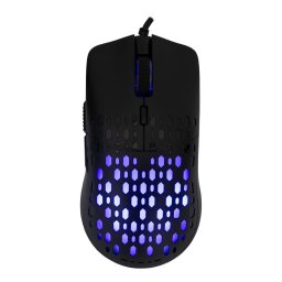 Mouse Gaming cu fir BGM-021 Octopus, 3200 DPI, 125Hz, 30IPS, 8G, Chipset INSTANT 603EP, Switch-uri HUANO, 7 Culori LED, Cablu 1,5m PVC, 70g, Negru