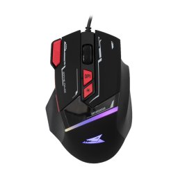Mouse Mouse Gaming cu fir Manta, 12.800 DPI, 1.000Hz, 100IPS, 20G, Chipset INSTANT 825, Switch-uri HUANO, Butoane Programabile, RGB LED, Cablu 1,5m PVC, 81g, Negru