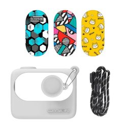 Sunnylife Husă protecție cu autocolante pentru Insta360 GO 3, culoare albă, cod 34509