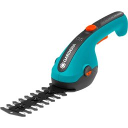 GARDENA Cordless Grass Shears ClassicCut Li, 3.6 volts, set with shrub blade - special offer (turquoise/black, Li-ion battery 2.5 Ah)