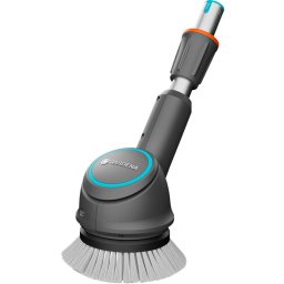 GARDENA disc brush attachment, for cordless multi-cleaner AquaBrush, washing brush (grey/turquoise, complete unit with disc brush Soft)