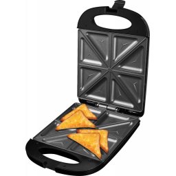 Sandwich maker XXL S 4232 Family Black, 1200 W, 8 sandvisuri triunghiulare simultan Negru