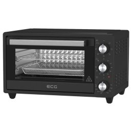 Cuptor electric ET 2001B Airfry, 20 L, 1500 W, 80–250 °C, timer 90 min, 7 functii presetate, convectie, Negru