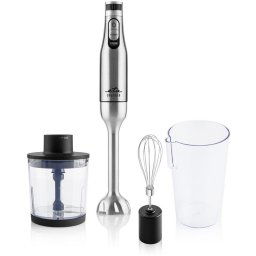 Blender vertical 3 in 1 Spesso II 3215 90000, 1200 W, 6 viteze plus TURBO, Otel inoxidabil, Negru