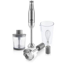 Blender vertical 4 in 1 Spesso II 4215 90000, 1200 W, 6 viteze plus TURBO, Otel inoxidabil, Gri