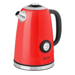 Fierbator electric RK 1700 Magnifica Corsa, 1.7 litri, 2200 W, otel inoxidabil, indicator temperatura Rosu