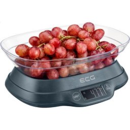 Cantar de bucatarie KV 1120 SM, 5 Kg, functie TARA, precizie 1 g, bol gradat 1.2 L, Gri