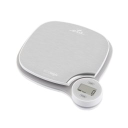 Cantar de bucatarie digital ECOlogic 4770 90000, nu necesita baterii, 5 Kg, TARA, otel inoxidabil Argintiu