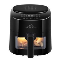 Friteuza cu aer cald Vista Digi 1168 90000, 1300W, 4.3 litri, 8 programe, 40-220 °C, Negru