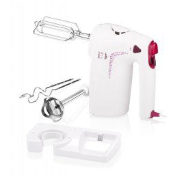 Mixer de mana Cuore 1089 350 W, 4 viteze, TURBO, 2 teluri, 2 carlige, duza blender Alb