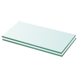 Rafturi, 2 buc., 20 x 30 cm, panouri sticla transparenta GartenMobel Dekor