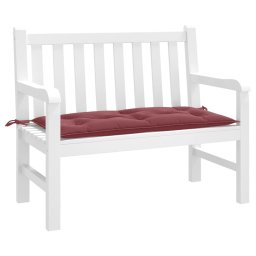Perna banca de gradina, melanj rosu vin, 100x50x7 cm, textil GartenMobel Dekor