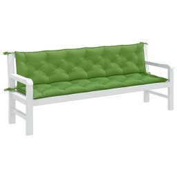 Perna banca de gradina, 2 buc. melanj verde, 200x50x7 cm textil GartenMobel Dekor