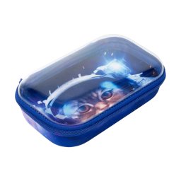 Penar Penar cu fermoar ZIPIT Clear Top Storage Box - Astronaut Cat