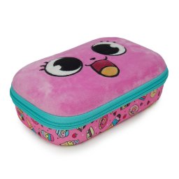 Penar Penar cu fermoar ZIPIT Fur Creature Box cu buzunar interior - Pink