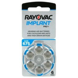 Baterii Aparat Auditiv 675A 640mAh 1.45V Implant Pro+ Blister 6