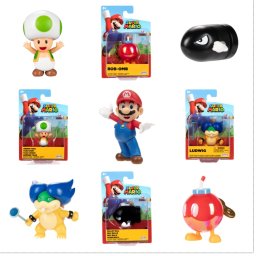 Nintendo mario - figurina articulata, 6 cm, seria 31