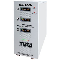Stabilizator retea 380V maxim 62KVA TED cu servomotor trifazat TED60K3SVC TED000217