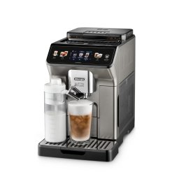 Espressor automat De’Longhi Eletta Explore ECAM 450.86.T, 2 Carafe cu tehnologie LatteCrema (Hot & Cool), Tehnologie de extractie la rece, Rasnita cu tehnologie Bean Adapt, Coffee Link App, Cana 473 ml, 1450W, 19 bar, 1.8 l, Negru – Argintiu inchis