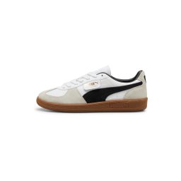 PUMA Sneaker low 'Palermo' alb kitt / auriu / negru / alb