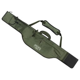 Geanta/husa lansete cu 2 compartimente Delphin PORTA Pocket 140 cm, buzunare adanci, pentru lansete de 3.6 m din 3 tronsoane