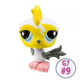 Littlest Pet Shop: figurină #9 - pasăre galbenă