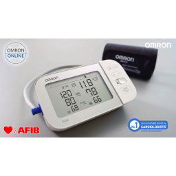 Tensiometru OMRON X7 Smart, cu Bluetooth - brat, detectare fibrilatie atriala (Afib), manseta inteligenta Intelli Cuff, transfer date Omron Connect, afisaj DUAL