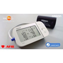 OMRON X7 Smart cu Bluetooth - Tensiometru de brat, detectare fibrilatie atriala (Afib), manseta inteligenta Intelli Cuff, transfer date Omron Connect, afisaj DUAL