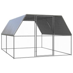 Cotet de pasari pentru exterior, 3x4x2 m, otel zincat GartenMobel Dekor