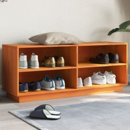 Pantofar, maro ceruit, 110x34x45 cm, lemn masiv de pin GartenMobel Dekor
